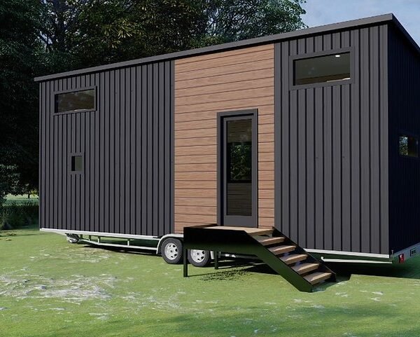 Tiny House Conteneur habitable sur remorque - 28,5 m²- 3,5 T